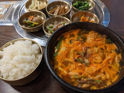 鶴橋「森」で韓国料理ランチ～「ふわり」でピンス～延羽の湯で入浴