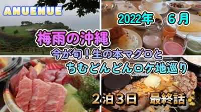 2022年6月　梅雨の沖縄　今が旬！生の本マグロとちむどんどんのロケ地巡り　２泊３日　最終話