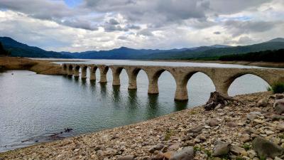 ２０２２北海道 ３日目『雨のタウシュベツ川橋梁☆十勝温泉第一ホテル豆陽亭 露天風呂付和室に宿泊♪』ＩＮ　上士幌、十勝川温泉