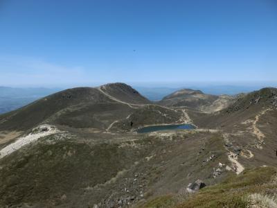 2022GW 九州旅行08：日本百名山のくじゅう連山へ、九重山(中岳)、久住山をゲット