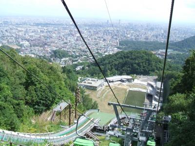 大倉山ジャンプ競技場と夏の北海道マラソン