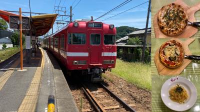 リベンジ蒲郡線白帯車と名鉄保存車両巡りで西尾イタリアンバイキングランチドライブ旅