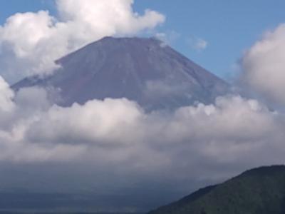 富士五湖全部から見た富士山