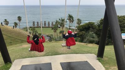 ５才、８才子連れ宮崎旅行①～青島神社、モアイ像、鵜戸神宮～