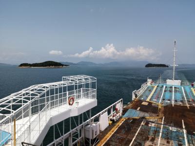【香川うどん旅 2022夏 1】♪神戸から船に乗って香川に着いた～