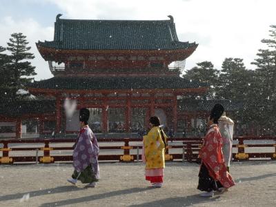 冬の京都２泊３日　①　京都御所＆平安神宮