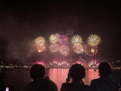 県民割　伊東按針祭花火と熱海、初島の旅 (1日目夜花火、2日目）