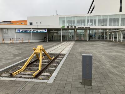 天気はいまいち稚内 ハマナスゆれてない宗谷の岬