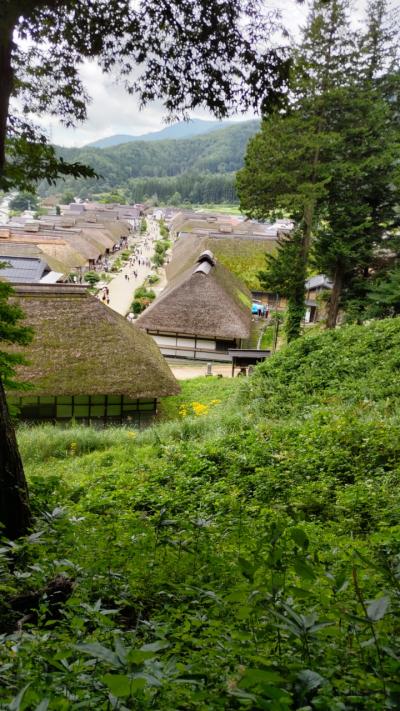 晩夏の会津、大内宿と赤べこの旅