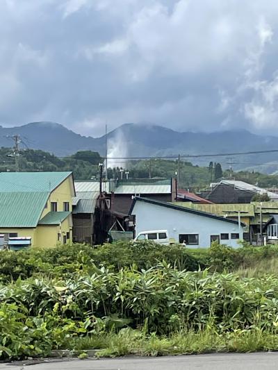 長万部町＿飯生神社の境内からの水柱（噴水）＿北海道山越郡長万部町字長万部379番地