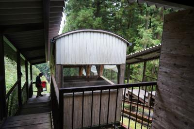 暑気払い 郡上八幡 鍾乳洞はしご