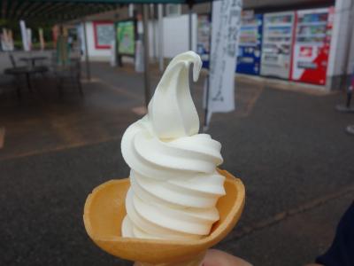 駒ケ岳SAのソフトは，長門牧場のソフト。濃厚でとってもおいしい。