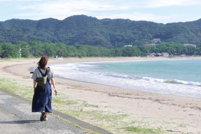 妻を祝って弓ヶ浜へ