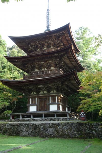 湖東三山　西明寺　本堂（国宝）と三重の塔（国宝）と庭園 「京都・滋賀の旅2022」
