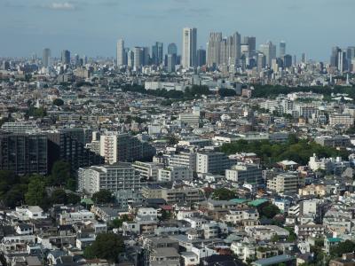 三軒茶屋のキャロット･タワー展望室から世田谷の眺望をたのしむ。