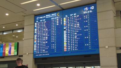 ３年ぶりの海外渡航は韓国ソウル。アシアナ航空でソウル（仁川）へ移動