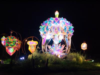 てぶケロと行く岩手花巻の旅　②宮沢賢治童話村　幻想的なライトアップ