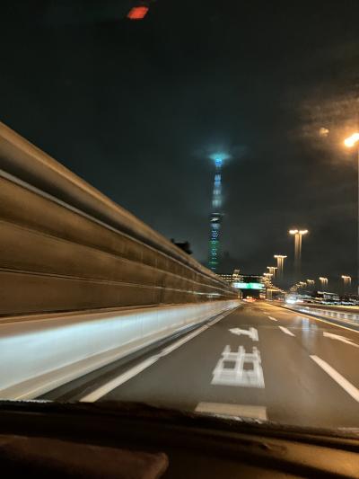 台風十四号に立ち向かうような往路でした（笑）