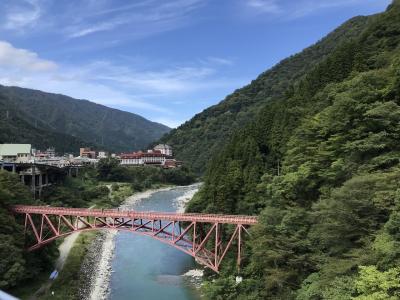 2022年9月 富山旅行記②黒部峡谷トロッコ電車に乗って秘境巡り