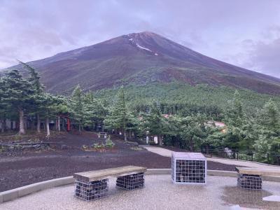 麓から分割富士山登山-2☆7月2泊3日　五合目～八合目五勺　雨で低体温症らしき症状が