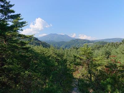 善光寺の裏山「地附山」トレッキング 中世の山城の枡形城に登城