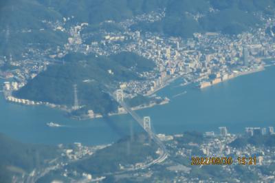 久し振りに九州・福岡の旅③岡山～福岡間の空撮