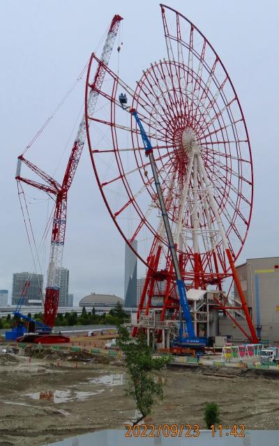 【東京散策132-3】惜しまれつつ閉館したパレットタウン解体工事現場