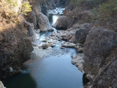 龍王峡ハイキングの後は温泉でのんびり