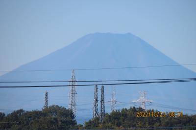 久し振りにくっきりとした富士山が見られました