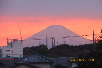 素晴らしかった夕焼け富士