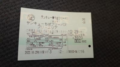 東京発「サンキューちばフリーパス」で行く千葉満喫の旅2022・10(パート１・１日目前編)