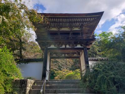 母・弟と行く秋の長岳寺～大地獄絵を楽しいガイドさんの説明つきで(^^♪