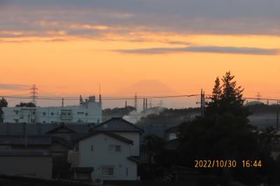 素晴らしかった夕焼け富士