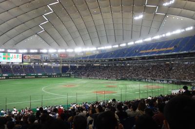 東京ドームシティ イチロー対高校女子選抜　野球観戦