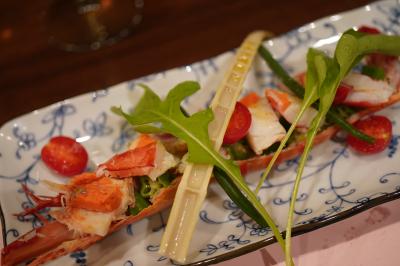 20221105-3 大阪 ひさしぶりに、なにわフレンチびぎんにお呼ばれ。おまかせで色々、ワインも色々。