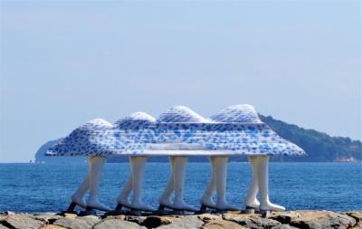 瀬戸内国際芸術祭2022を巡る旅（6）男木島めぐりに始まり、ぽすくま・やどん・逆流で羽田まで