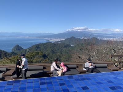 天気予報で三島で富士の絶景が見れることを確認して湯河原１泊２日の旅