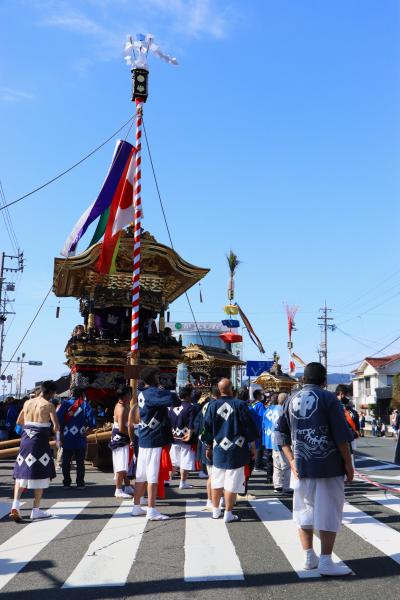 山車と、化粧した童子が舞う三谷祭り♪＆芳川渡し場まつり♪