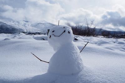 11月18日、山と池と雪を見に　in 美瑛町