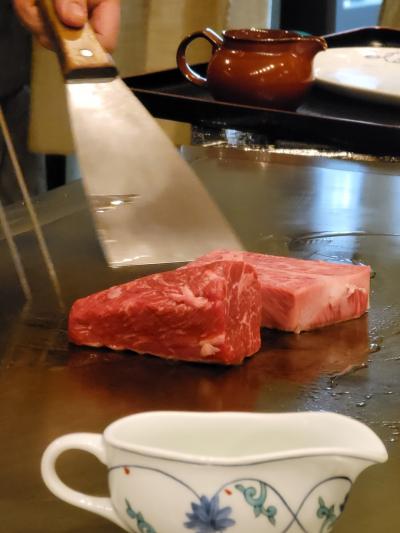 JALファーストクラスで行く宮崎博多旅行　その２　博多で伊万里牛ステーキの鉄板焼き料理