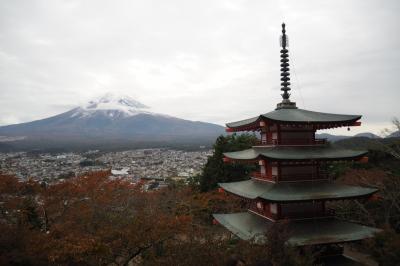 バス旅で昇仙峡、新倉山浅間公園、紅葉回廊