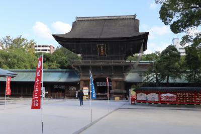 2022 秋の九州の旅 １　福岡・筥崎宮と福岡城跡