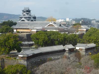 熊本２泊旅【熊本市役所１４階展望ロビーから熊本城眺望編】