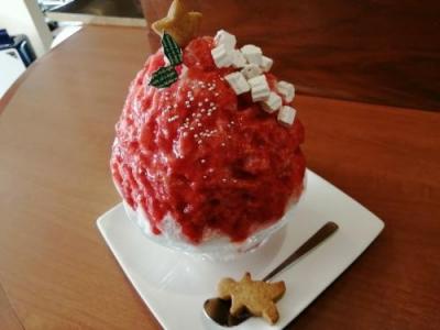 ’２２　東京かき氷さんぽ　「ティーハウスマユール」「カフェ クノップゥ」のクリスマスかき氷