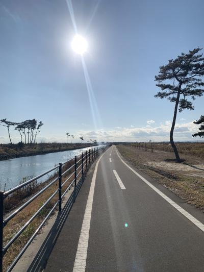 貞山運河と名取ゆりあげ温泉「輪りんの宿」/みちのく潮風トレイル18Km