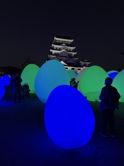 リニューアルされた福山城とチームラボ