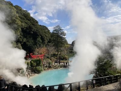 親子三代で別府、湯布院の旅、飛行機とバス利用