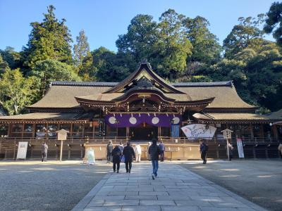 母・弟と行く幸先詣の大神神社~青空で気持ちのいいお参りできました(*^^)v