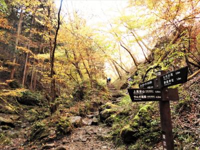 紅葉の御岳山とロックガーデンを歩く