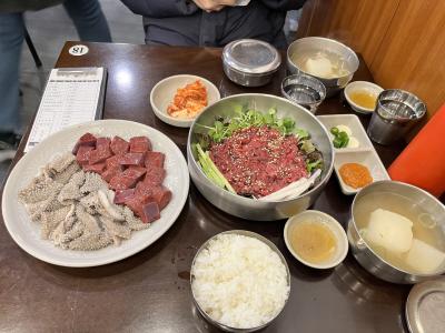 韓国ごはんを食べにソウル・ユッケとクァベキドーナツ/フォーポイントバイシェラトン③ 